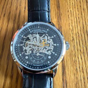 Stuhrling skeleton watch